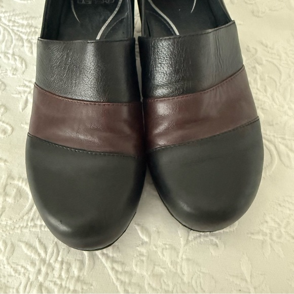Dansko Tenley Black & Brown comfort Slip-On Clog EU 38 Size US 7.5 - Picture 4 of 7